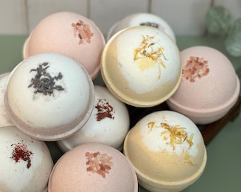 Bath Bombs | Essential Oil Scents | Phthalate Free FO | Spa Set for Her | Holiday Bath Bomb Gift
