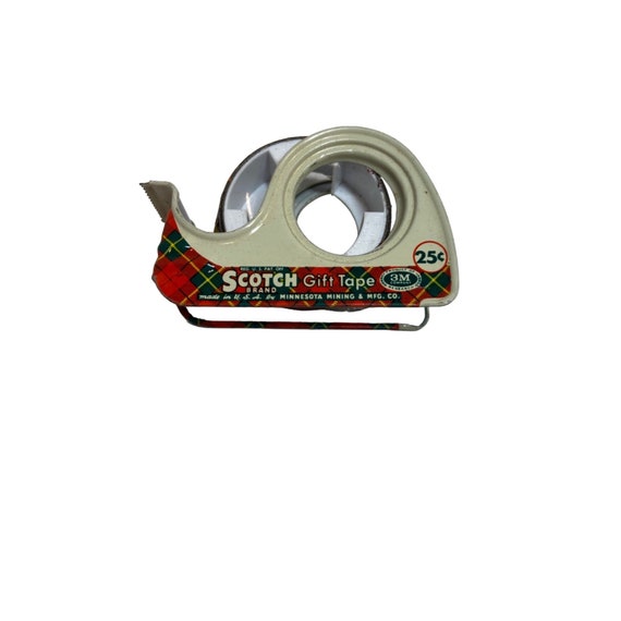 Vintage Scotch Tape Christmas Metal Tin Tape Etsy