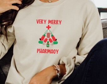 Apotheker Weihnachten Sweatshirt, Apotheke Tech Weihnachten, Apotheke Weihnachtspullover, Gesundheitsurlaub Party, passende Apotheke Weihnachten