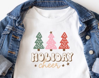 Peuter Kerst T-shirt, Baby Kerst Outfit, Retro Kerst Shirt, Baby's 1e Kerst, Peuter Kerstcadeau, Baby Kerstcadeau