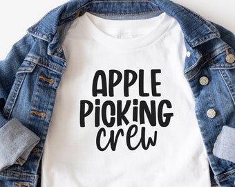 Apple Picking Crew Family Shirt, Fall Peuter Tee, Baby Fall Onesie, Apple Picking Shirt, Fall Matching Family Shirt, Mommy &Me Fall Shirt