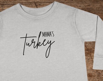 Mamas Turchia camicia per abiti per bambini del Ringraziamento, primo vestito del Ringraziamento per fratelli, camicia a maniche lunghe Toddler Boy Thanksgiving
