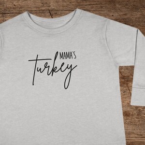 Mamas Turkije Shirt voor Thanksgiving Kids Outfits, Babys Eerste Thanksgiving Outfit voor broers en zussen, Shirt met lange mouwen Peuter Boy Thanksgiving