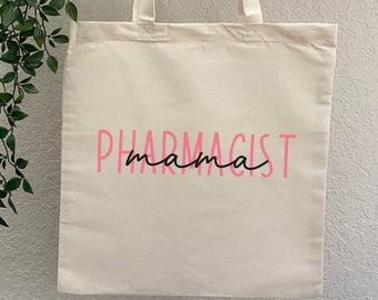 Apotheker Moeder Tote Bag, Rx Geschenken, RPh, Leuke Apotheek Tote Bag, Kerstcadeau voor Apotheker Cadeau voor Vrouwen, Trendy Cadeau voor Apotheker