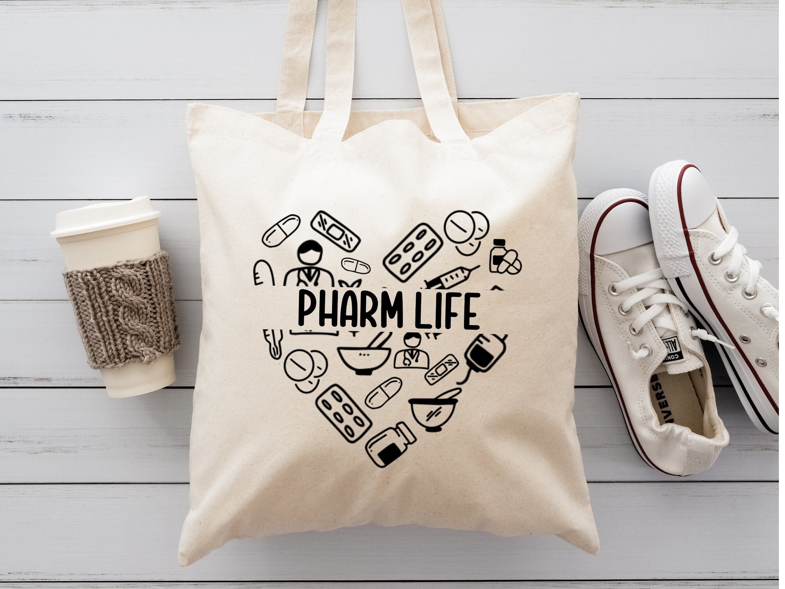 Pharmacy Tech Gifts Tote Bag, Pharmacy Technician Gifts Bulk
