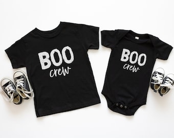 Peuter Halloween Shirt, Baby Halloween Tee, Boo Crew Tee, Spooky Season Shirt, Halloween Matching Family Shirts, Halloween Cousin Crew Tees