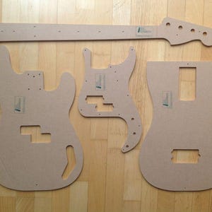 1957 P-Bass templates for Fender Stratocaster repair
