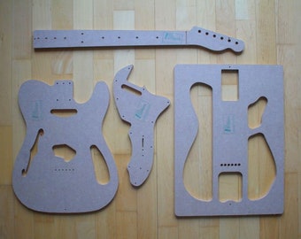 1969 Tele Thinline Templates / Stencils for Guitar Making Templates for Fender Stratocaster Repair