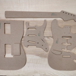 60s Strat templates for guitar building templates for Fender Stratocaster repair