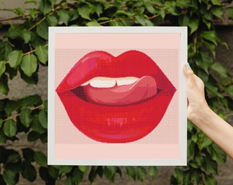 c cross your lips Caring for Chapped Lips:What to Do and What Not to Do Red Lips Cross Stitch Pattern,