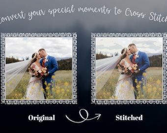 Convert Your Special Moments into a Stitch Cutomized Cross Stitch Pattern