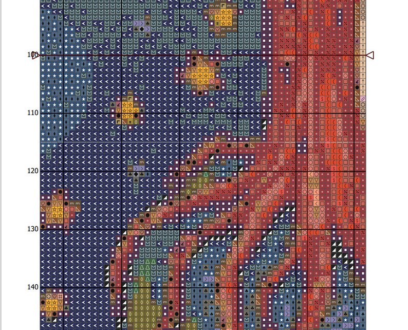 Tree of Life Modern Art Cross Stitch Pattern Digital PDF Etsy