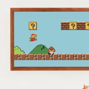 Super Mario Bros Kreuzstich Stickvorlage Digital PDF