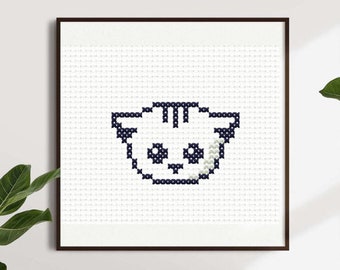 Little Cat Cross Stitch Pattern Digital PDF