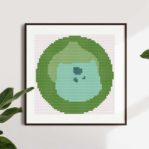 Blue Reptile Cross Stitch Pattern Digital PDF