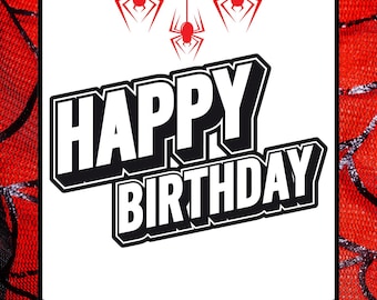 Spidey Birthday Bunting