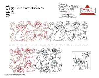 1518 Monkey Business Pantograph by Rose-Clair Fletcher