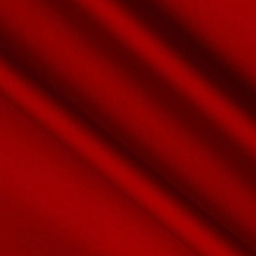 Red Scarlet Cotton Sateen Wideback Fabric per Yard Etsy