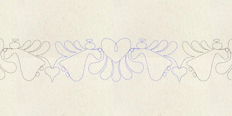 Feather Quilt Angel A Border - Etsy