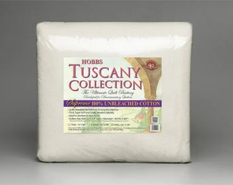 Hobbs Tuscany Supreme 100% Unbleached Cotton Batting Package