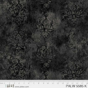 Black Palazzo Cotton Wideback Fabric Per Yard