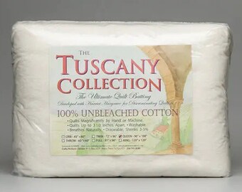 Hobbs Tuscany 100% Unbleached Cotton Batting Package