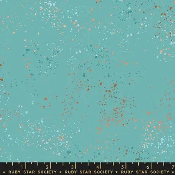 Ruby Star: Speckled Wideback in Turquoise - 44 Ruby Star: Speckled Wideback in Turquoise - 44
