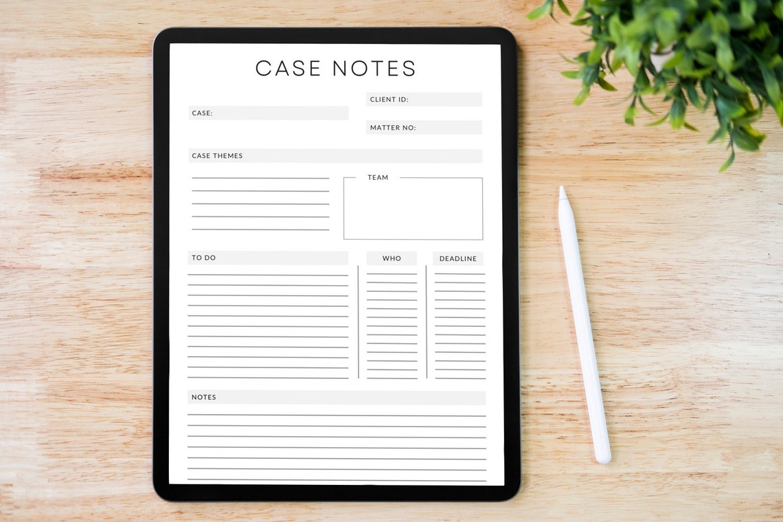 Simple Black and White Lawyer Planner Lawyer Case Planner Etsy