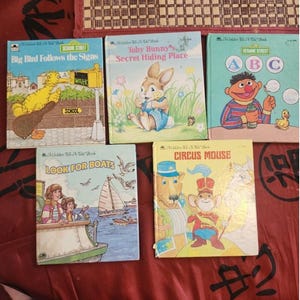 5 Stück Vintage A Little Golden Book Kinderbücher