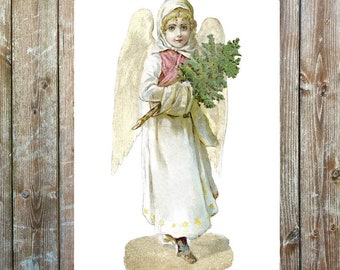 Angel statue wings angelic metal sign plaque