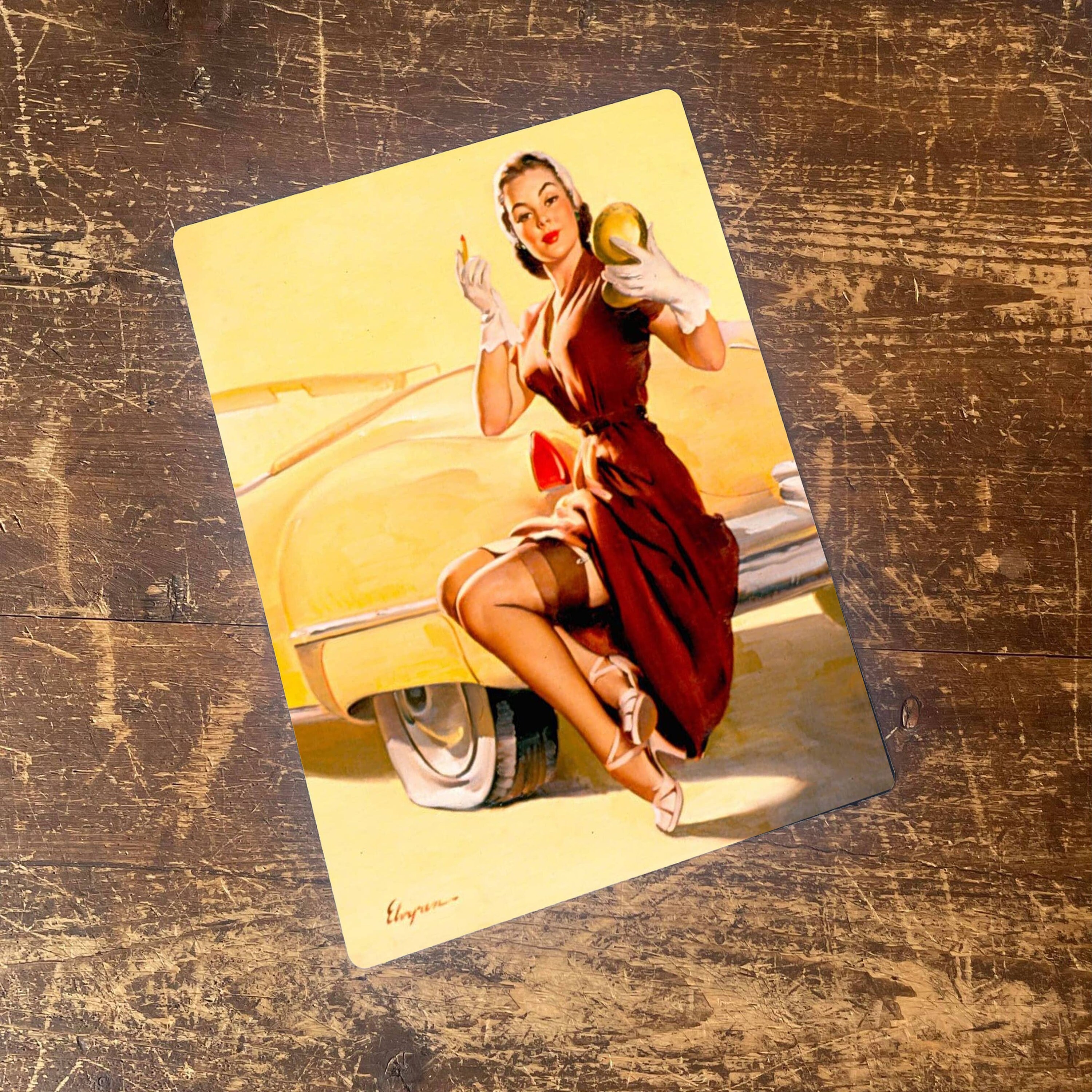 3000px x 3000px - Pin up Girl With Car - Etsy UK