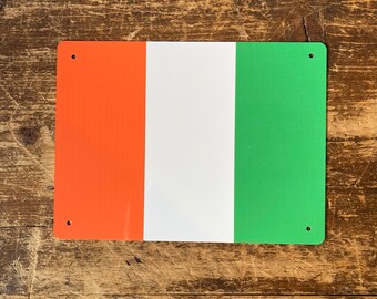 Irish flag ireland - metal wall sign