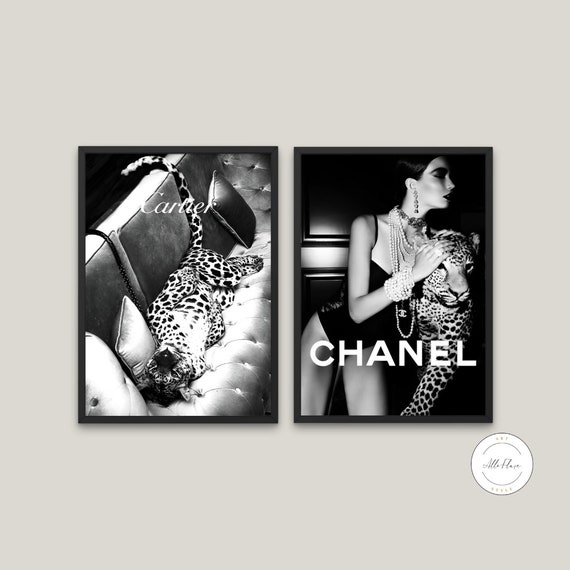 Set of 2 Chanel Prints, Chanel Wall Art