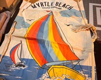 vintage Myrtle Beach 1980's Marsco vinyl pool raft.