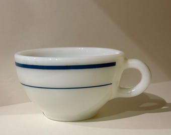 Mid-century Pyrex Milk Glass Flat Cup