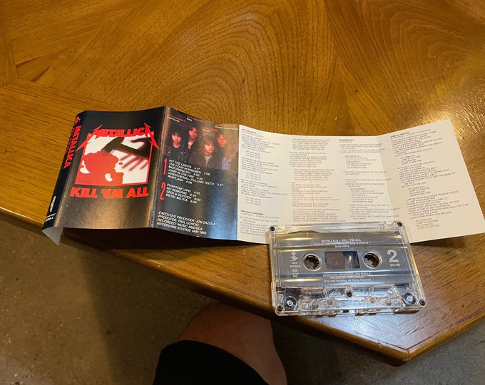 Metallicas 1983 Kill Em All Cassette Tape - Etsy