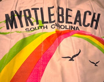 vintage Myrtle Beach 1990 Marsco vinyl pool raft. 26”x 43”