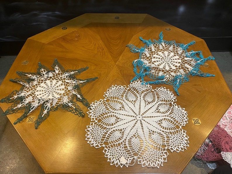 Assorted Handmade Doilies. Etsy