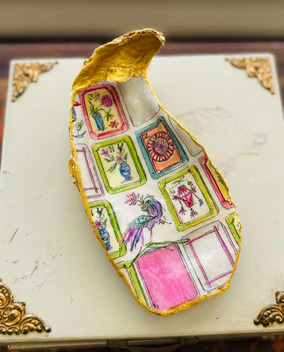 Mahjong Oyster Shell Dish