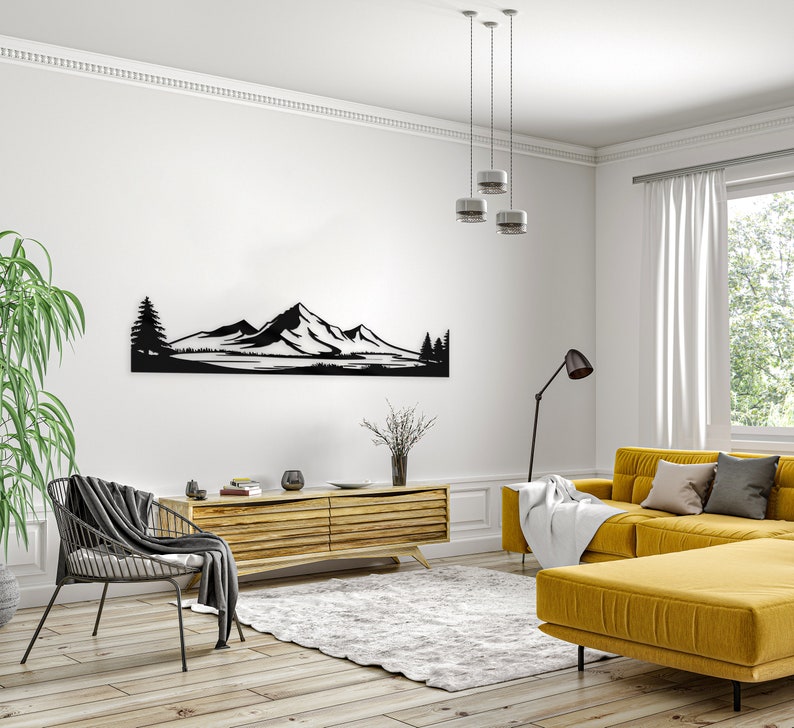 Mountain Metal Wall Art Large Metal Wall Art Nature and Etsy