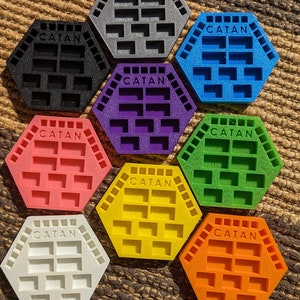 Game Piece Holders for Settlers Of Catan Board Game