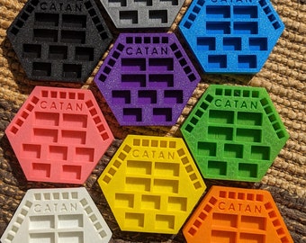 Game Piece Holders for Settlers Of Catan Board Game