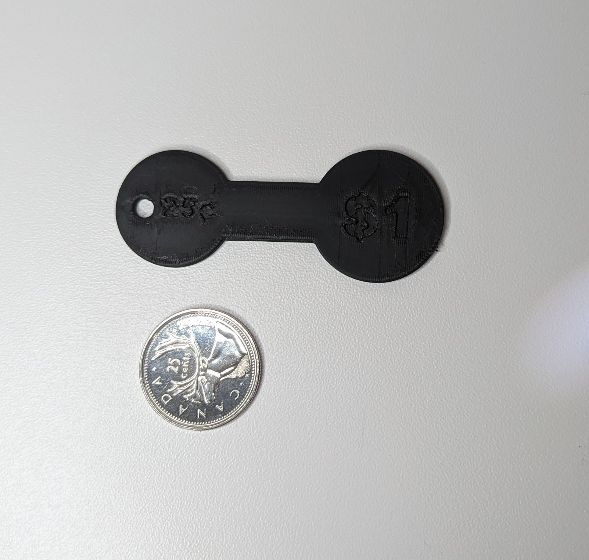 Shopping Cart Key Loonie & Quarter Size Canada US Cart Coin Tool