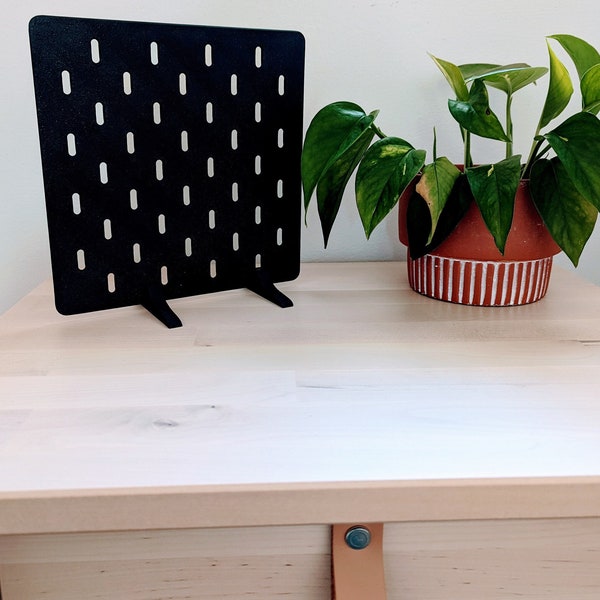 Desk Pegboard Compatible with Skadis attachments Organization hanging board with hooks