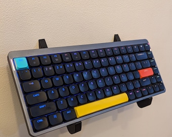 Wall Mounted Mechanical Keyboard Display Stand  | Adjustable Width Keyboard Shelf