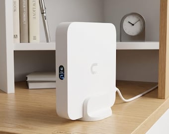 Pionowy stojak na biurko do bramki Ubiquiti Cloud Gateway – pasuje do UCG-Max, UCG-Ultra, UCG-Fiber | Minimalistyczny design | Wyprodukowano w Kanadzie