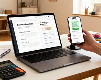Etsy Tax Template | Small Business  Bookkeeping Spreadsheet for CRA | Canadian Canada T2125 Form Helper