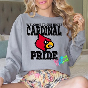 Cardinal Pride School Mascot Digital Design