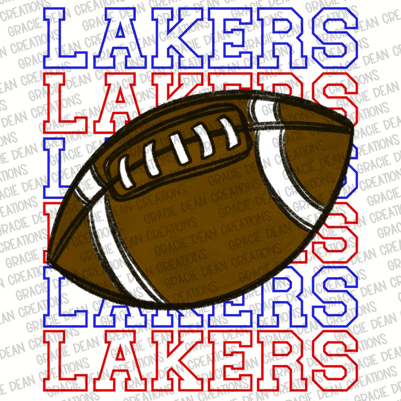 Lhakes Lettering Design Lakers Football Team Mascot Digital Design - Etsy