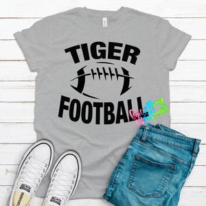 Tiger Football School Spirit Digital Design